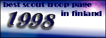 Best Scout Troop page in Finland 1998